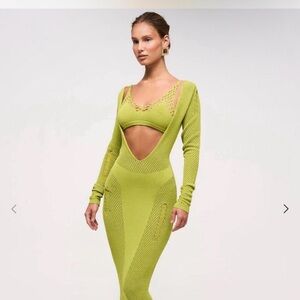 Lime Long Sleeve Two Piece Set